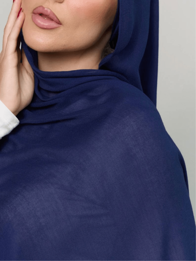 Breathable Soft Dusty Blue Modal Hijab  - Sowears