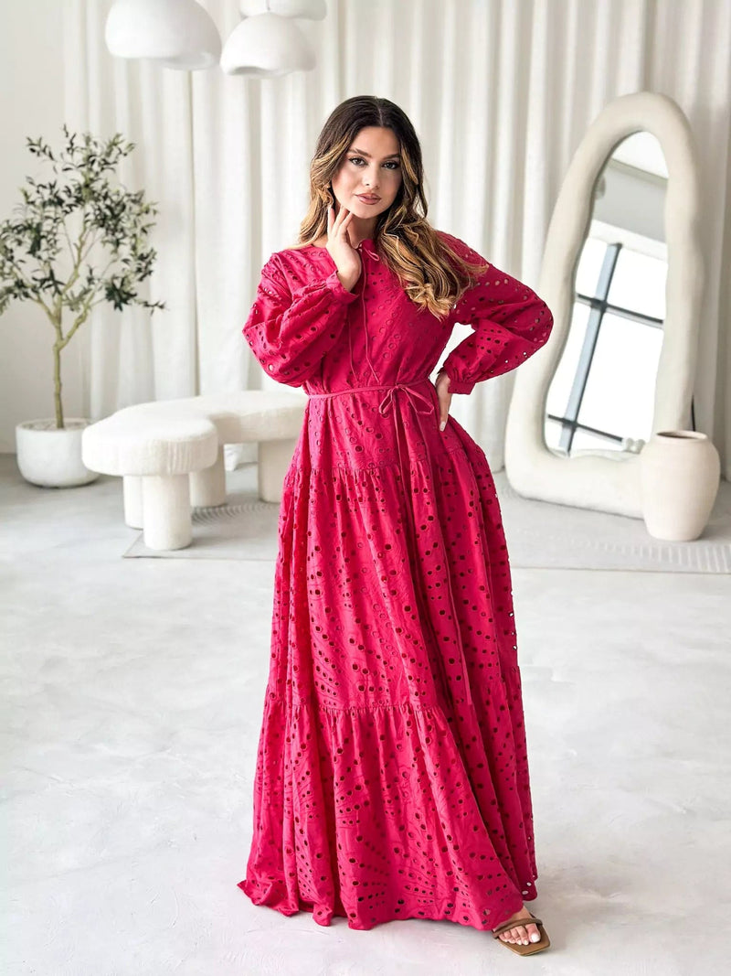 Cameo Pink Cut Work Dress Cameo Pink Cut Work Dress