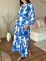 Demir Blue Long Dress  - Sowears