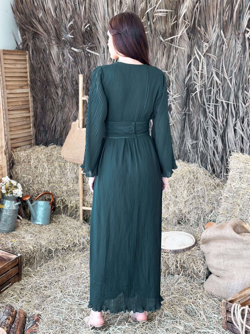 Freya Green pleated dress Dresses  - Sowears