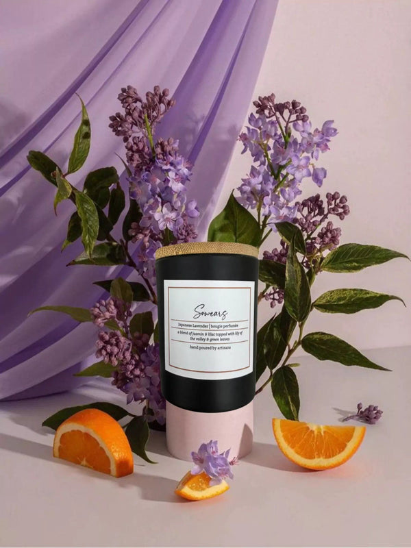 Japanese Lavender Scented Candle  - Sowears