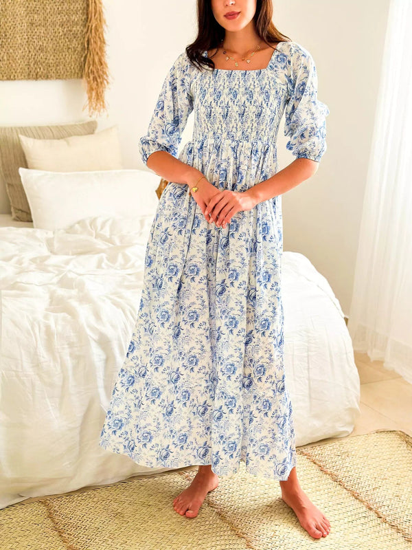 Laurel Blue Smock Dress Laurel Blue Smock Dress
