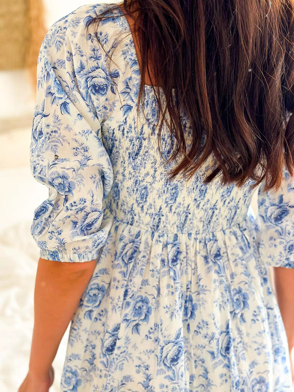 Laurel Blue Smock Dress Laurel Blue Smock Dress