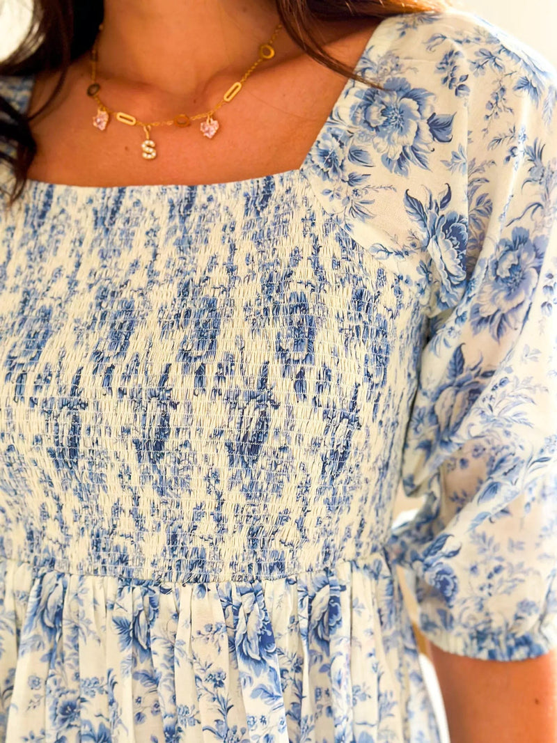 Laurel Blue Smock Dress Laurel Blue Smock Dress