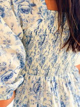 Laurel Blue Smock Dress  - Sowears