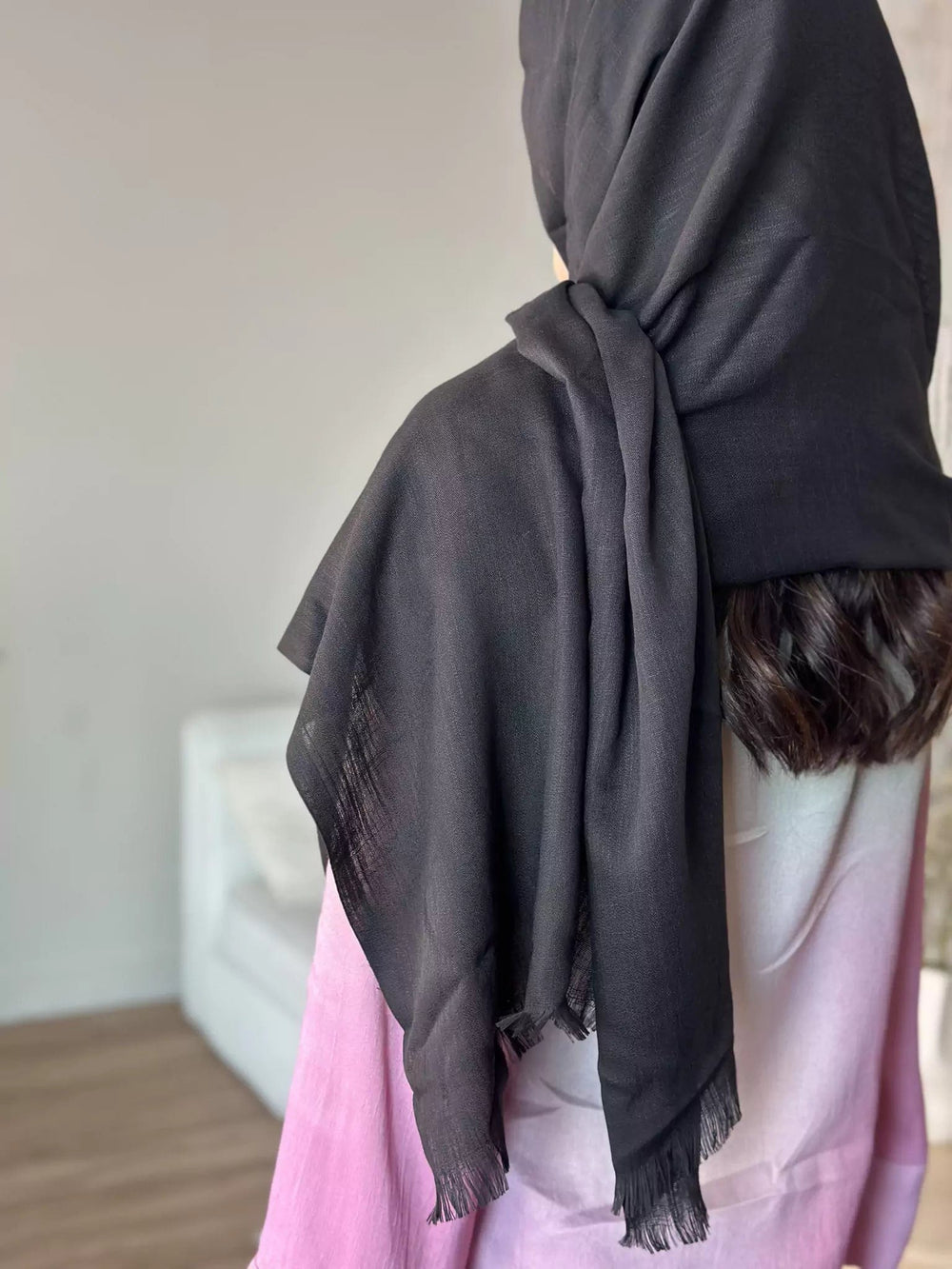 Modal Essential Hijab / Stole - Black Hijab