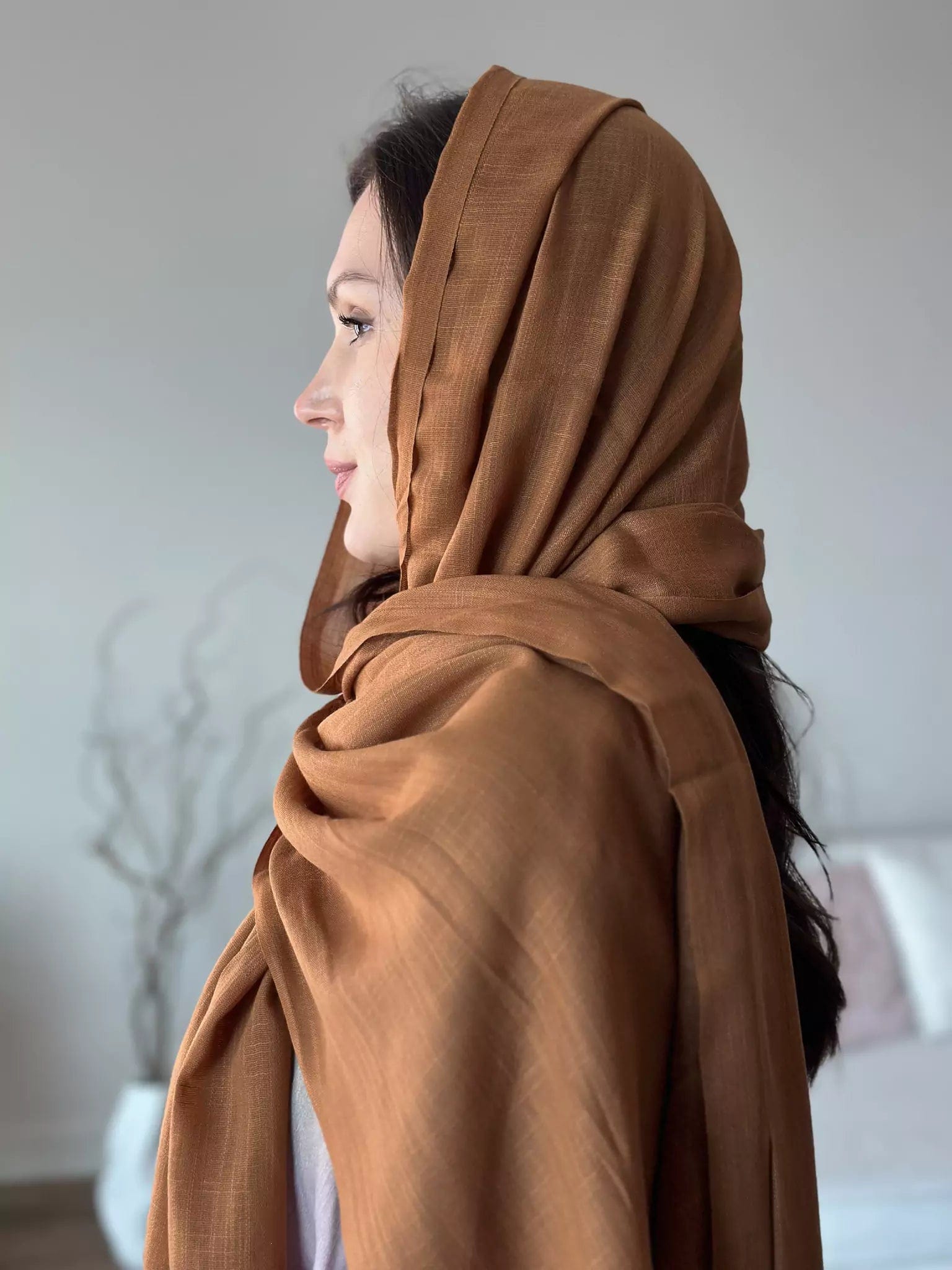 Modal Essential Hijab / Stole - Mari gold Hijab  - Sowears