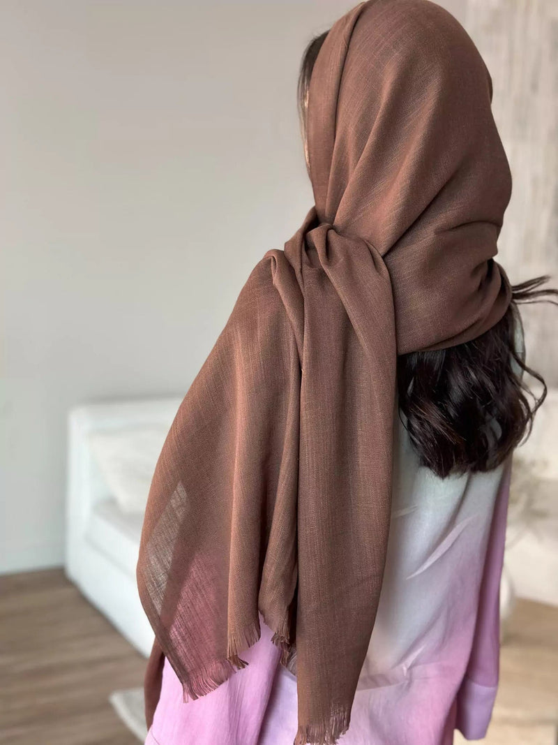 Modal Essential Hijab / Stole - Truffle Hijab  - Sowears