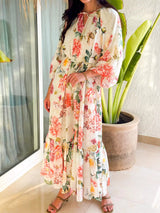 Morella Long Floral Dress  - Sowears