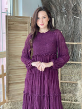 Plum Smock Dress  - Sowears