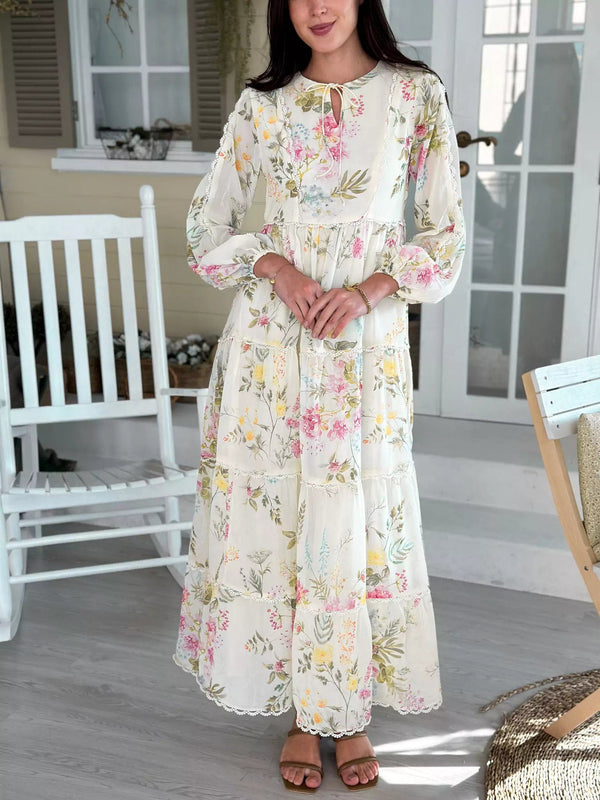 Savannah Floral Long Dress  - Sowears