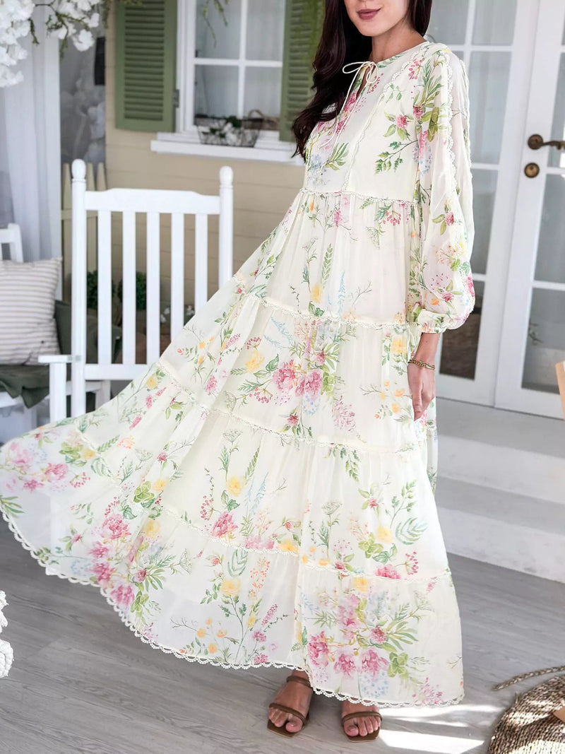 Savannah Floral Long Dress  - Sowears