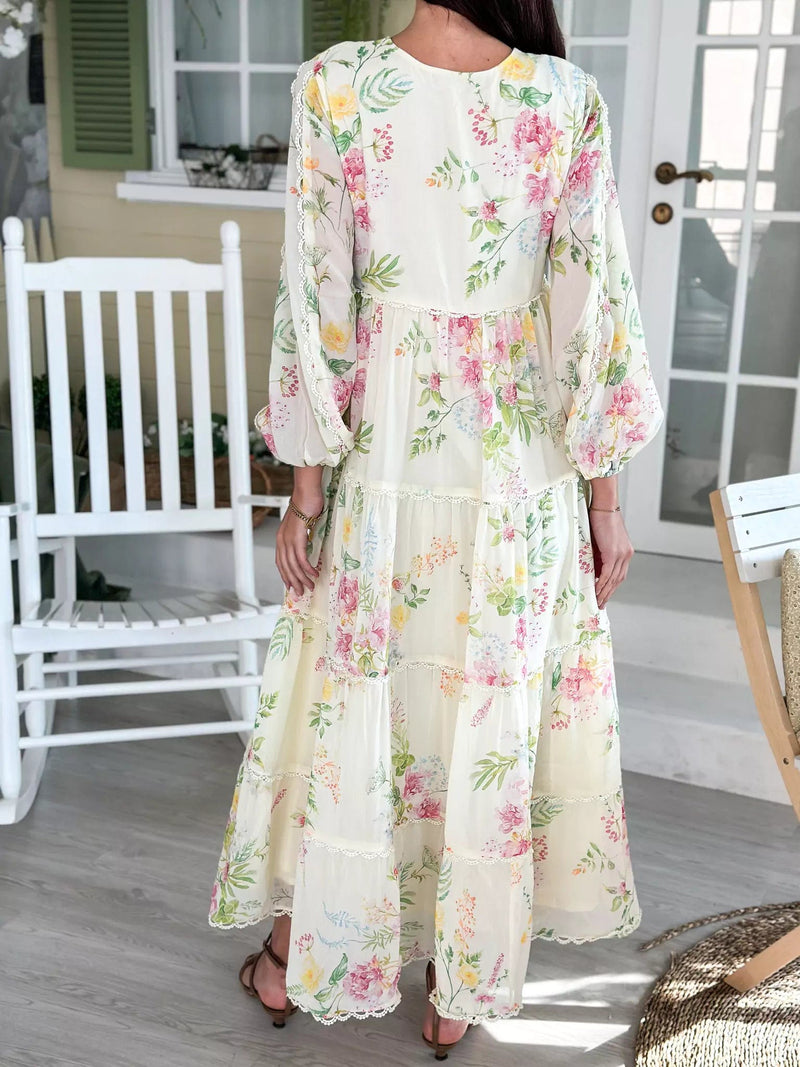 Savannah Floral Long Dress  - Sowears