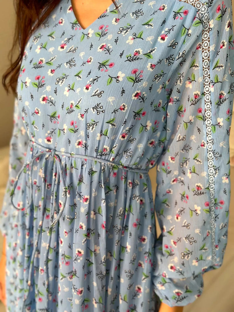 Serena Floral Long Dress  - Sowears