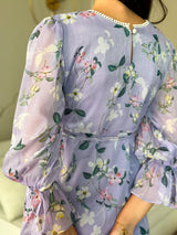 Sisli Lilac Floral Dress  - Sowears