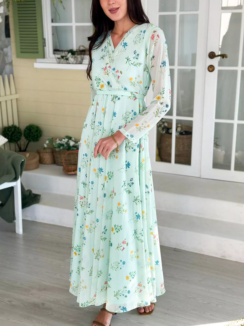 Sorrel Floral Long Dress  - Sowears