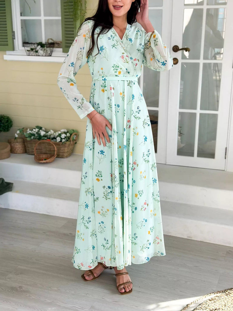 Sorrel Floral Long Dress  - Sowears