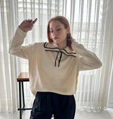 Gorgy Sweater - White sweater M  - Sowears