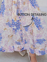 Solana Printed Button Detail Dress