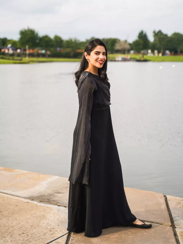 Anya Black Long Dress