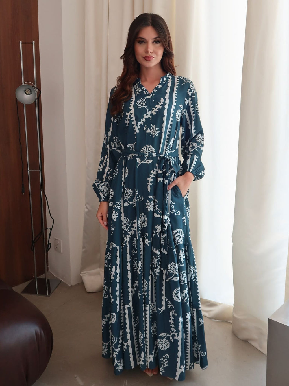 Eloriah Blue Long Dress