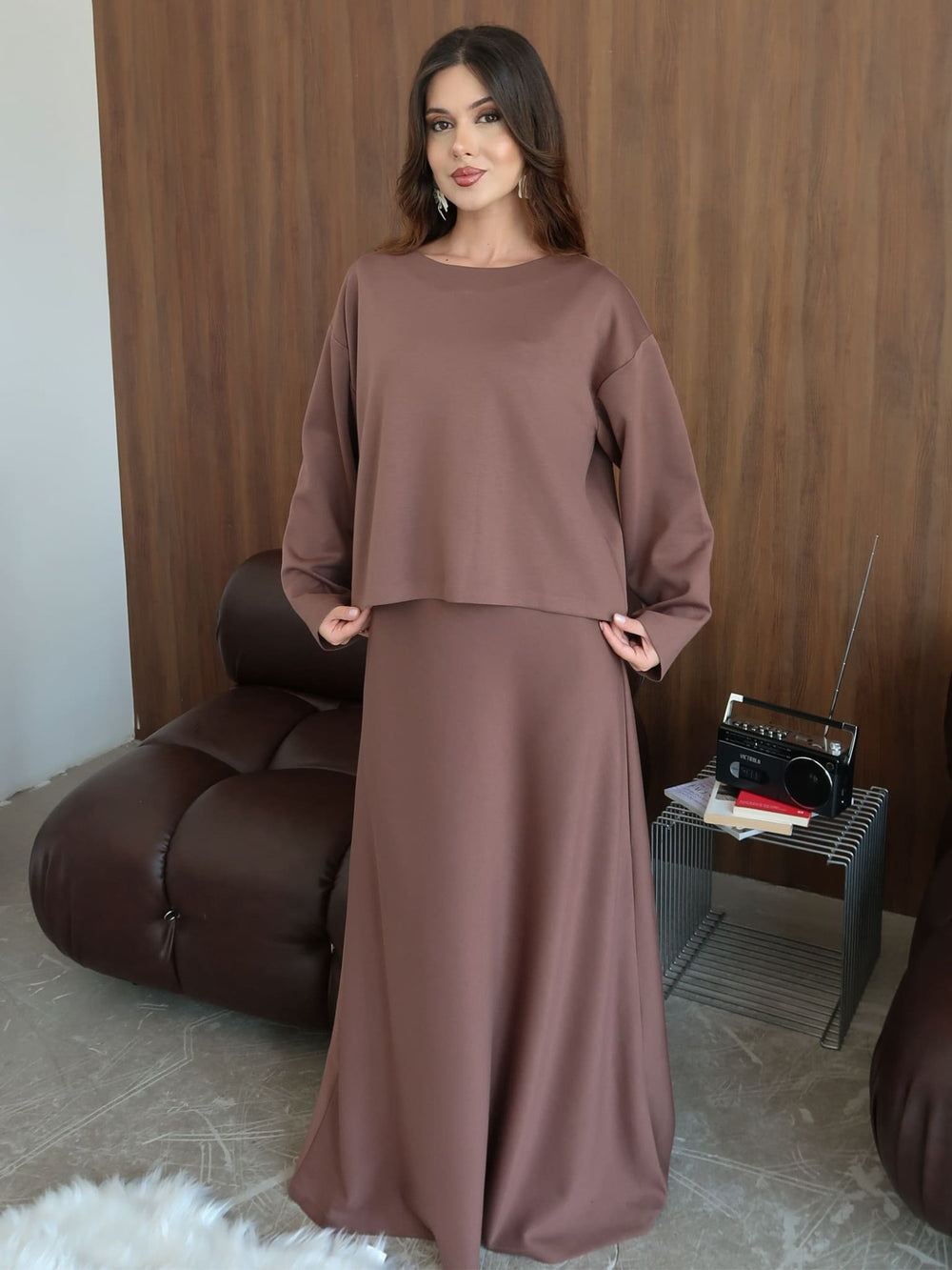 Eryx Soft Sweat Long Dress