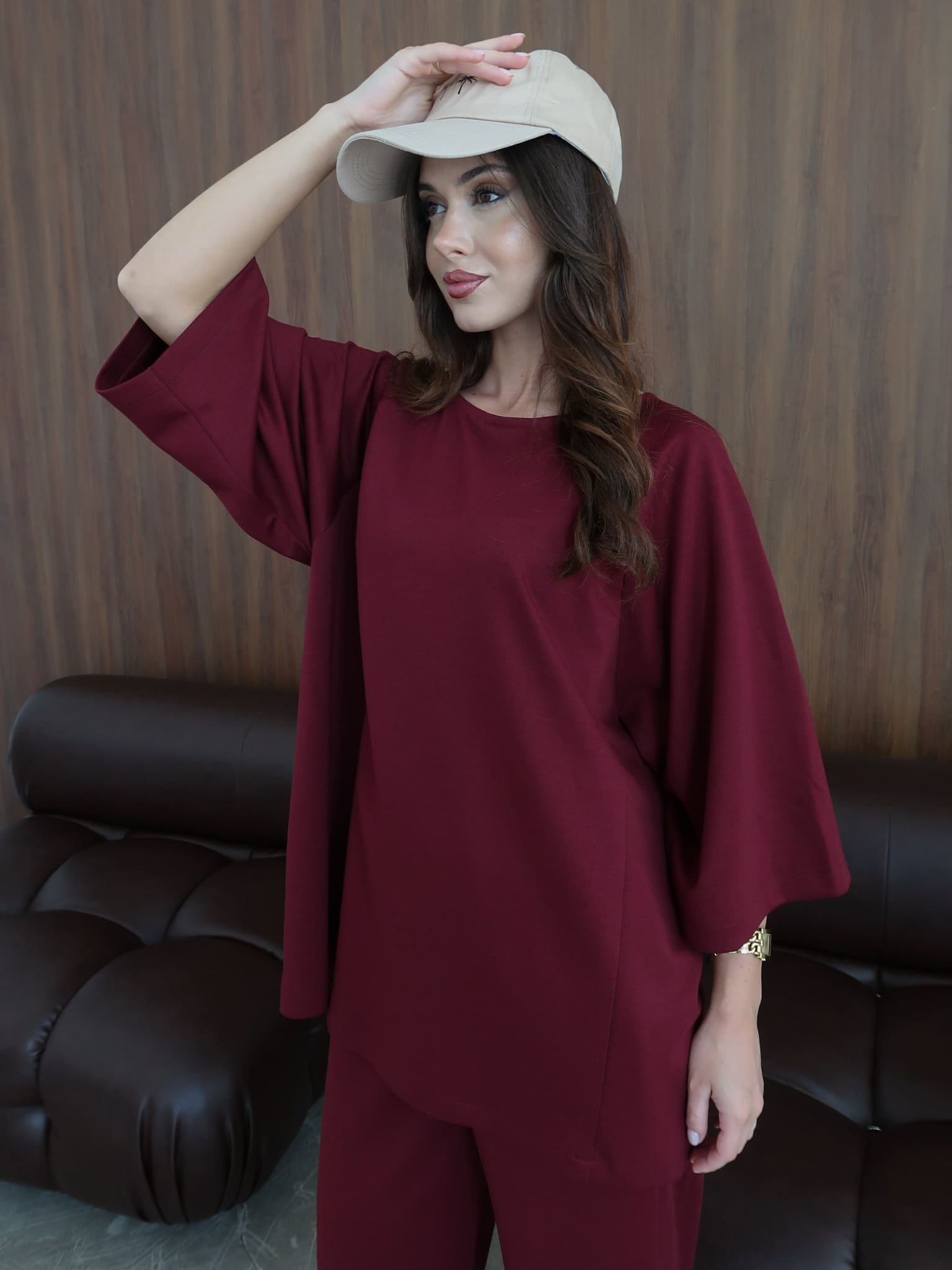 Rowyn Maroon Soft Sweat Shirt
