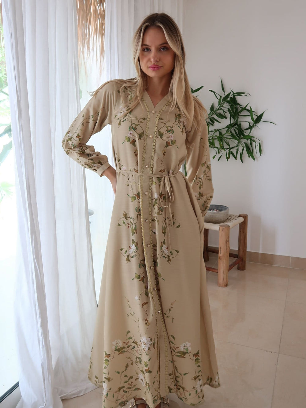 Soren Green Lace Long Dress