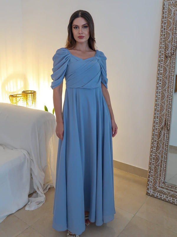 modest blue dresses Formal dresses