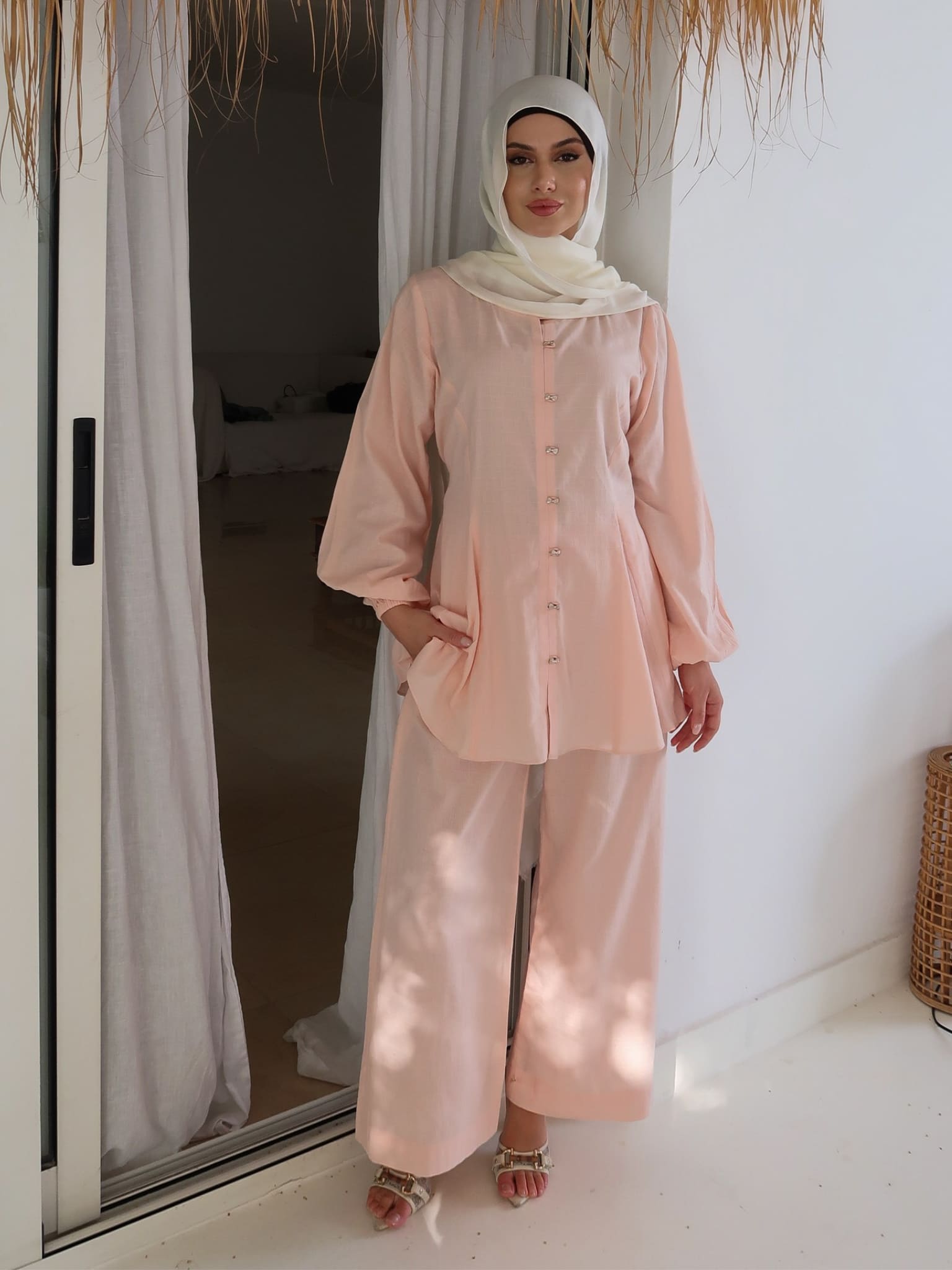 Zimmy Pink Texture Pants