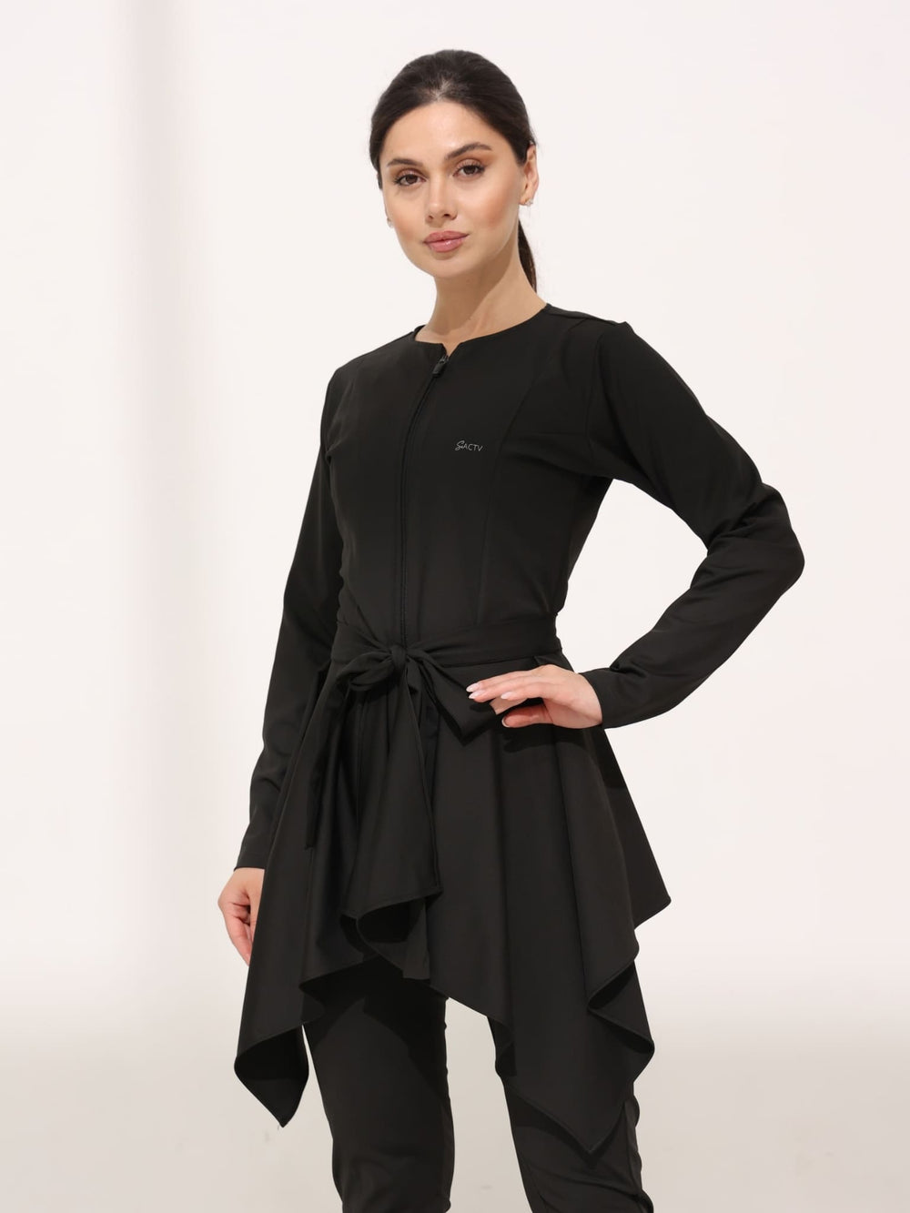 Zion Black Waist Cover Up