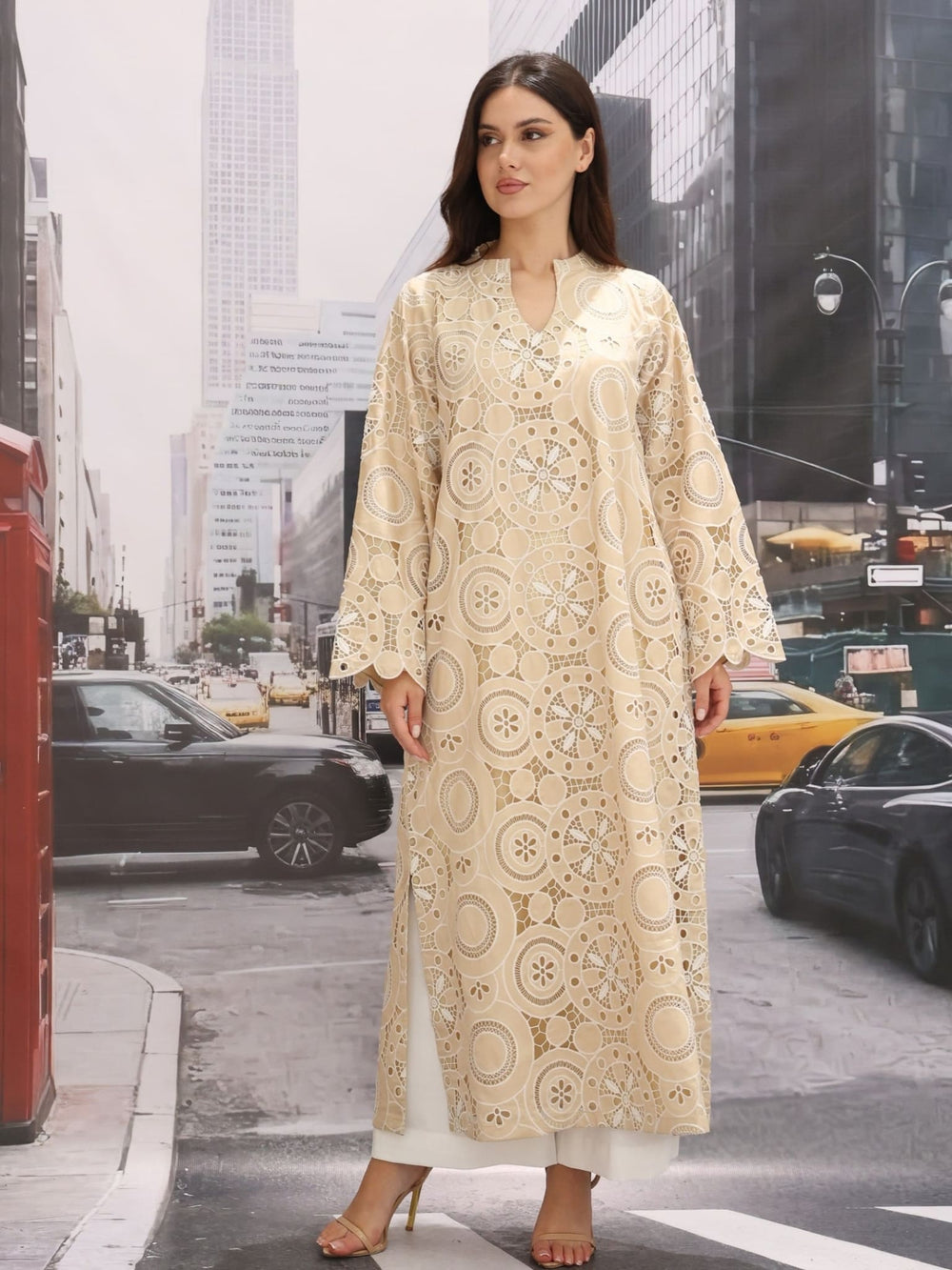 Laney Ivory Cutwork Tunic