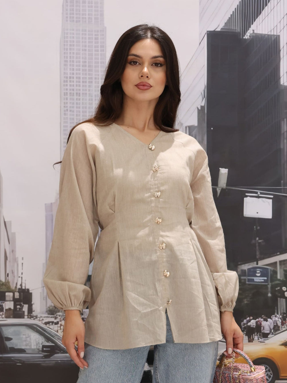 Ruhara Warm Beige Summer Shirt