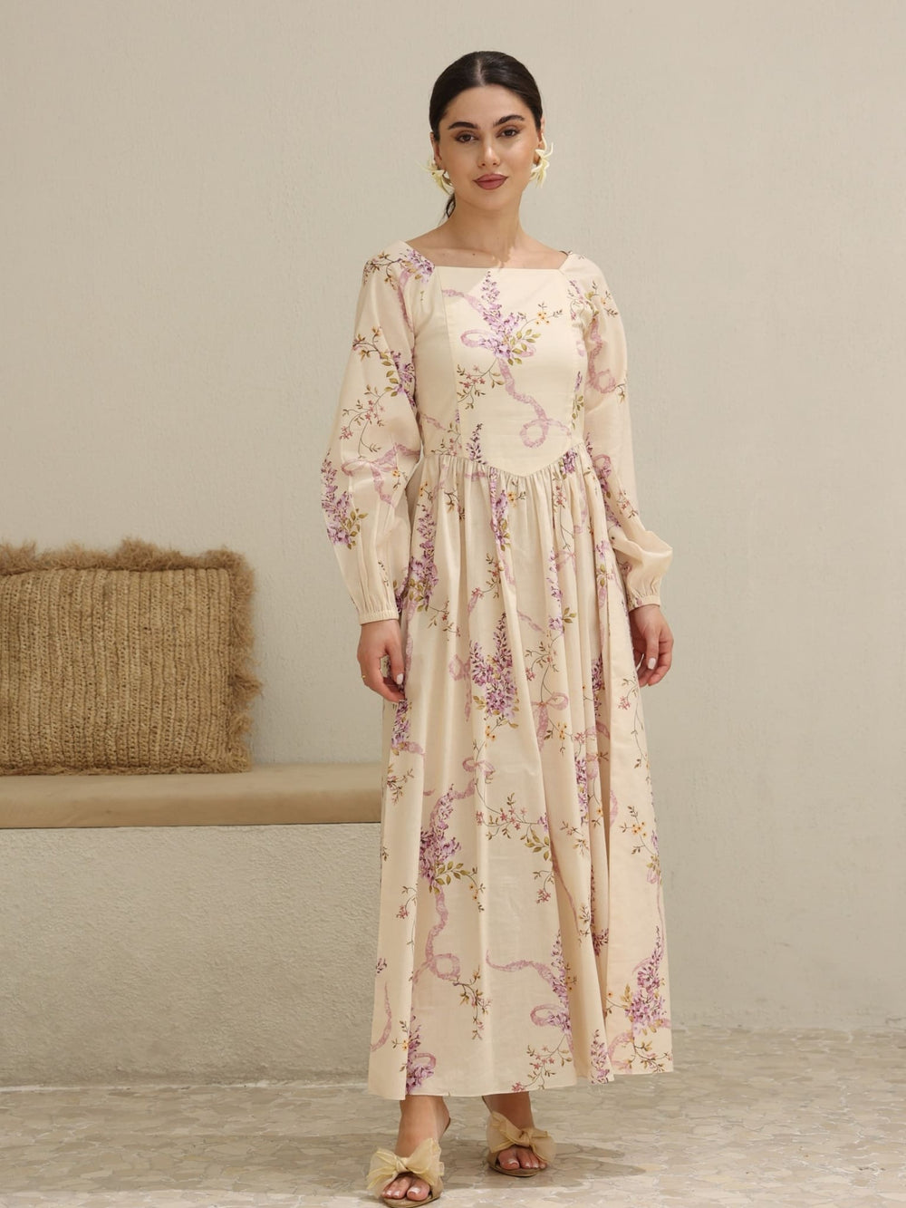 Liliette Bow Printed Dress