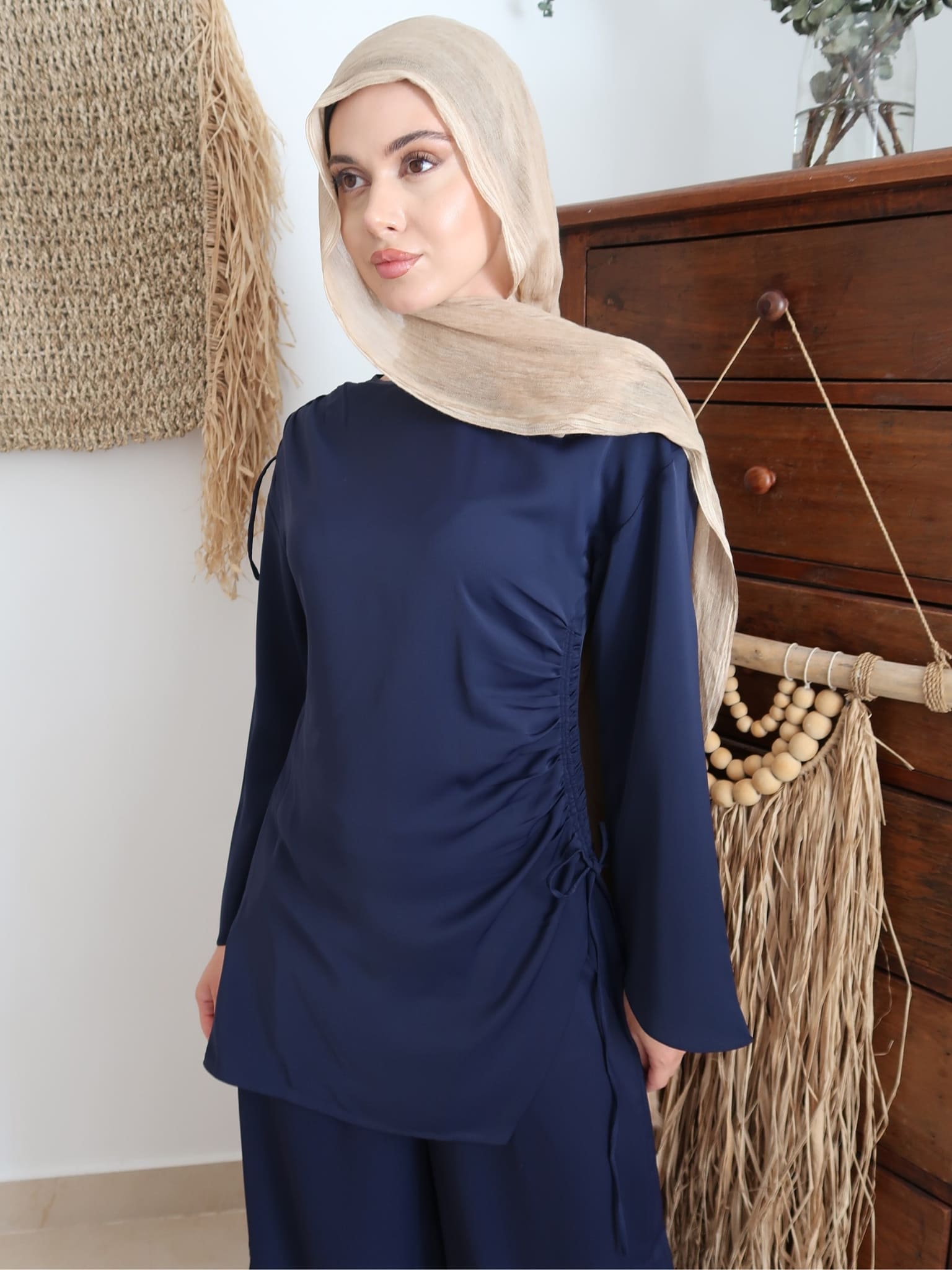 Lumica Blue Cinched Shirt