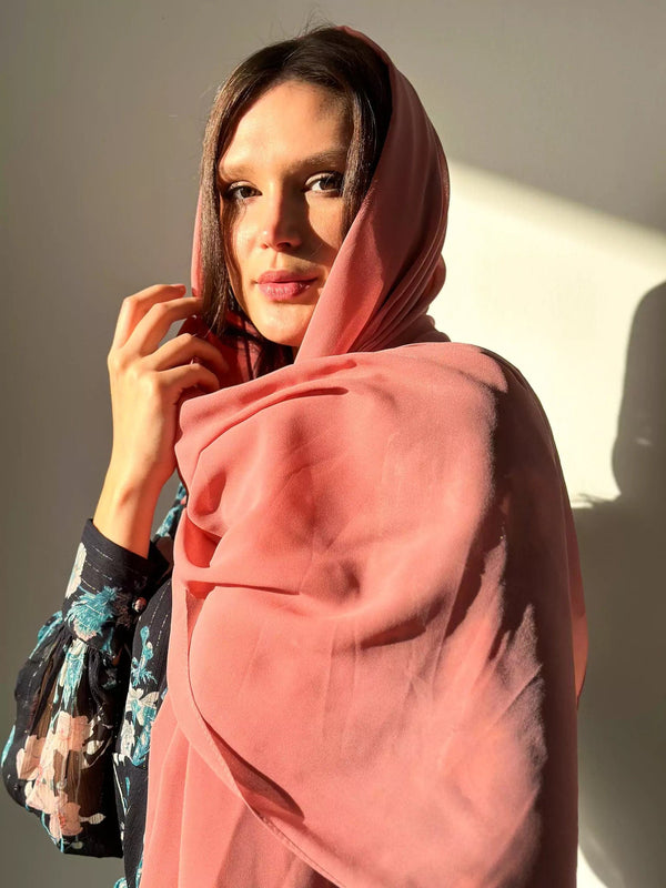 Essential Chiffon Hijab / Stole - Dusty Pink Apparel & Accessories  - Sowears