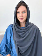 Essential Chiffon Hijab / Stole - Smoke Apparel & Accessories  - Sowears