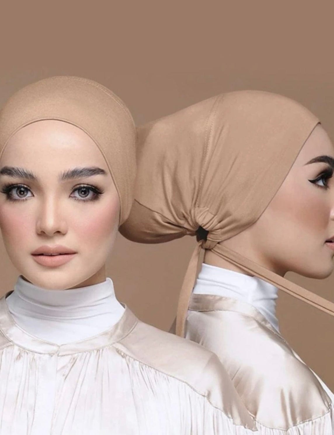 Hijab Cap - Beige Apparel & Accessories  - Sowears