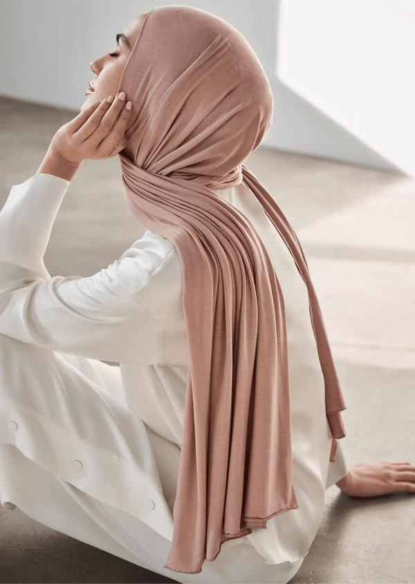 Jersey Hijab - Beige Apparel & Accessories  - Sowears