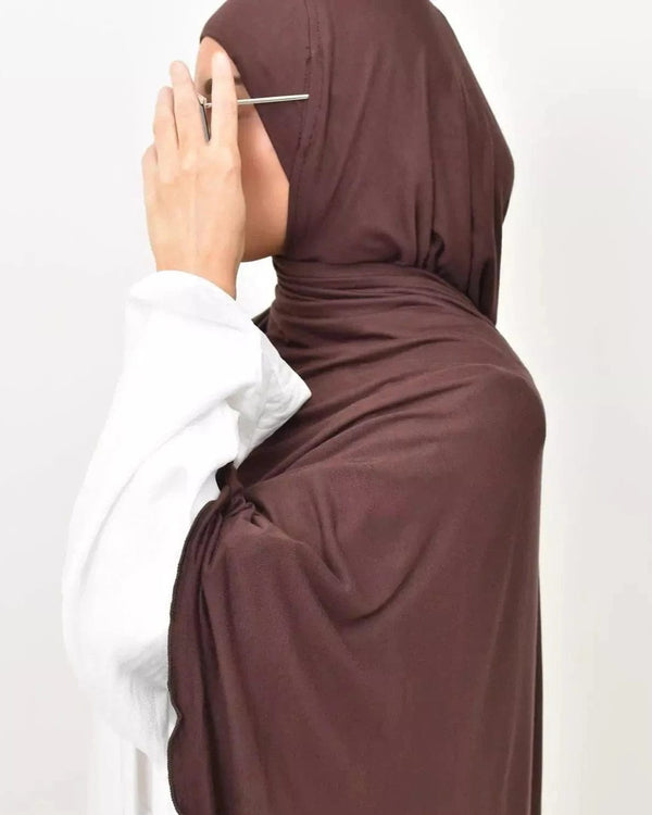 Jersey Hijab - Brown Apparel & Accessories  - Sowears