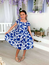 Mini Big bold Long Floral Dress Baby & Toddler Dresses  - Sowears