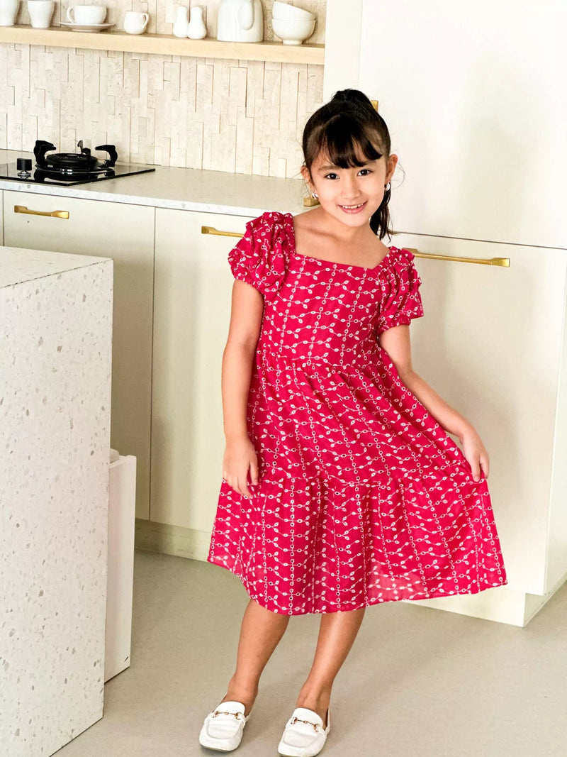 Mini Bushy Cutwork Embroidered Dress Baby & Toddler Dresses  - Sowears