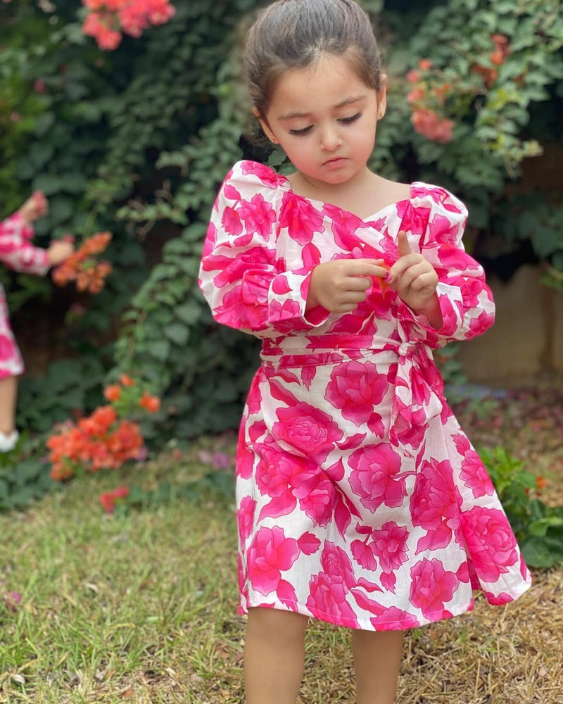 Mini Flora In Cotton Dress Baby & Toddler Dresses  - Sowears