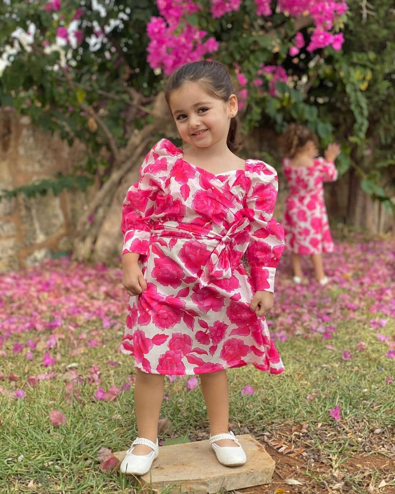 Mini Flora In Cotton Dress Baby & Toddler Dresses  - Sowears