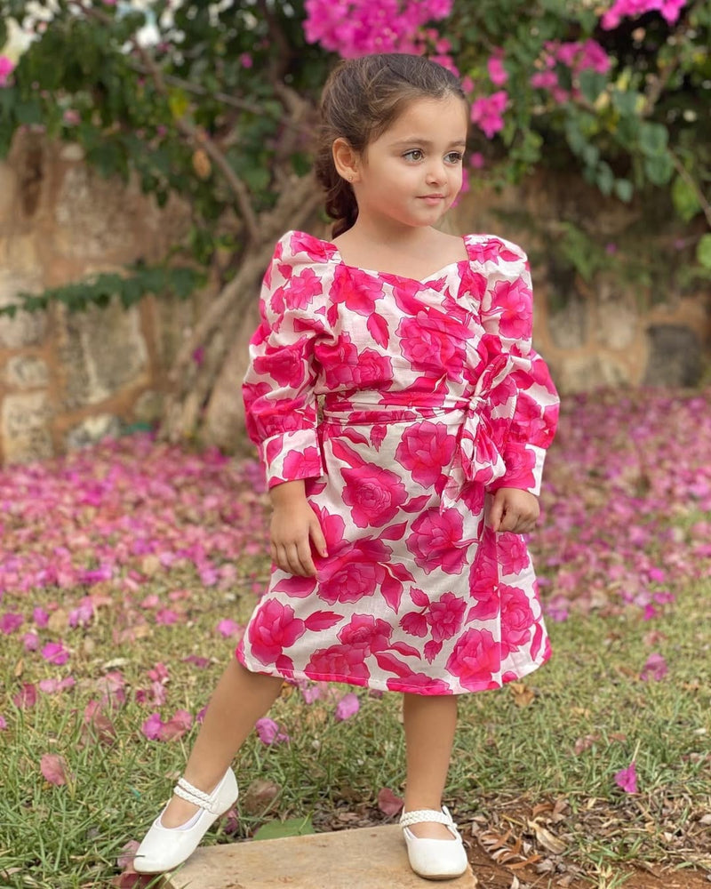 Mini Flora In Cotton Dress Baby & Toddler Dresses  - Sowears