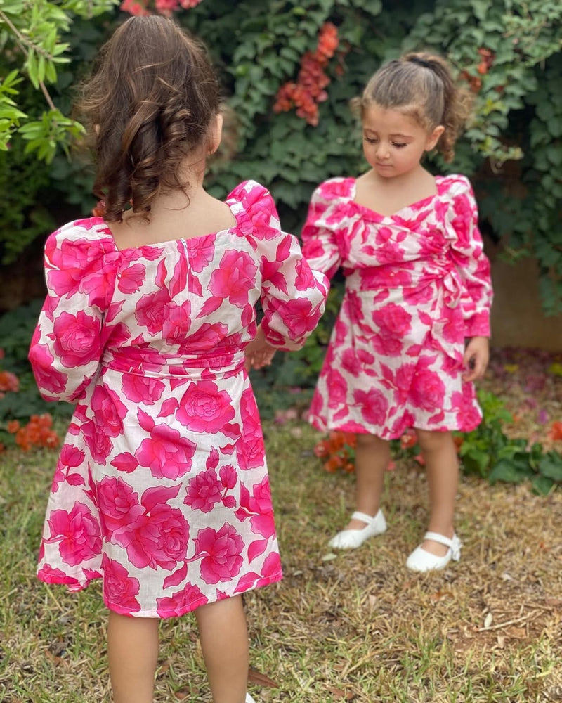 Mini Flora In Cotton Dress Baby & Toddler Dresses  - Sowears