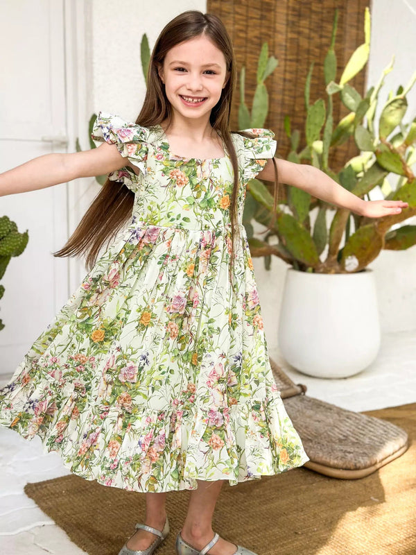 Floral Dress Daily Wear Frocks For Baby Girl Mini Floral Garden Dress