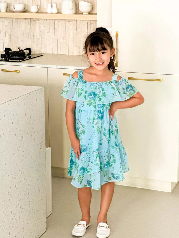 Mini Floral Waltz Lacey Dress Baby & Toddler Dresses  - Sowears