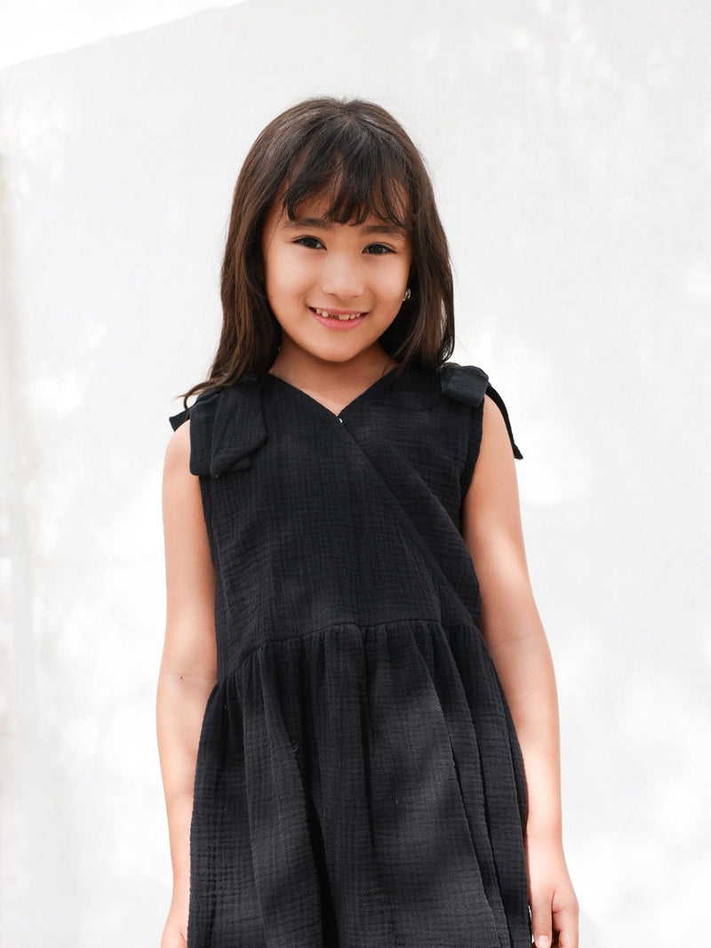 Mini Gothic Muzlin Black Dress Baby & Toddler Dresses  - Sowears