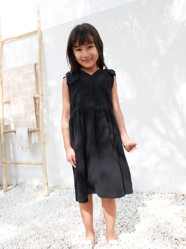 Mini Gothic Muzlin Black Dress Baby & Toddler Dresses  - Sowears